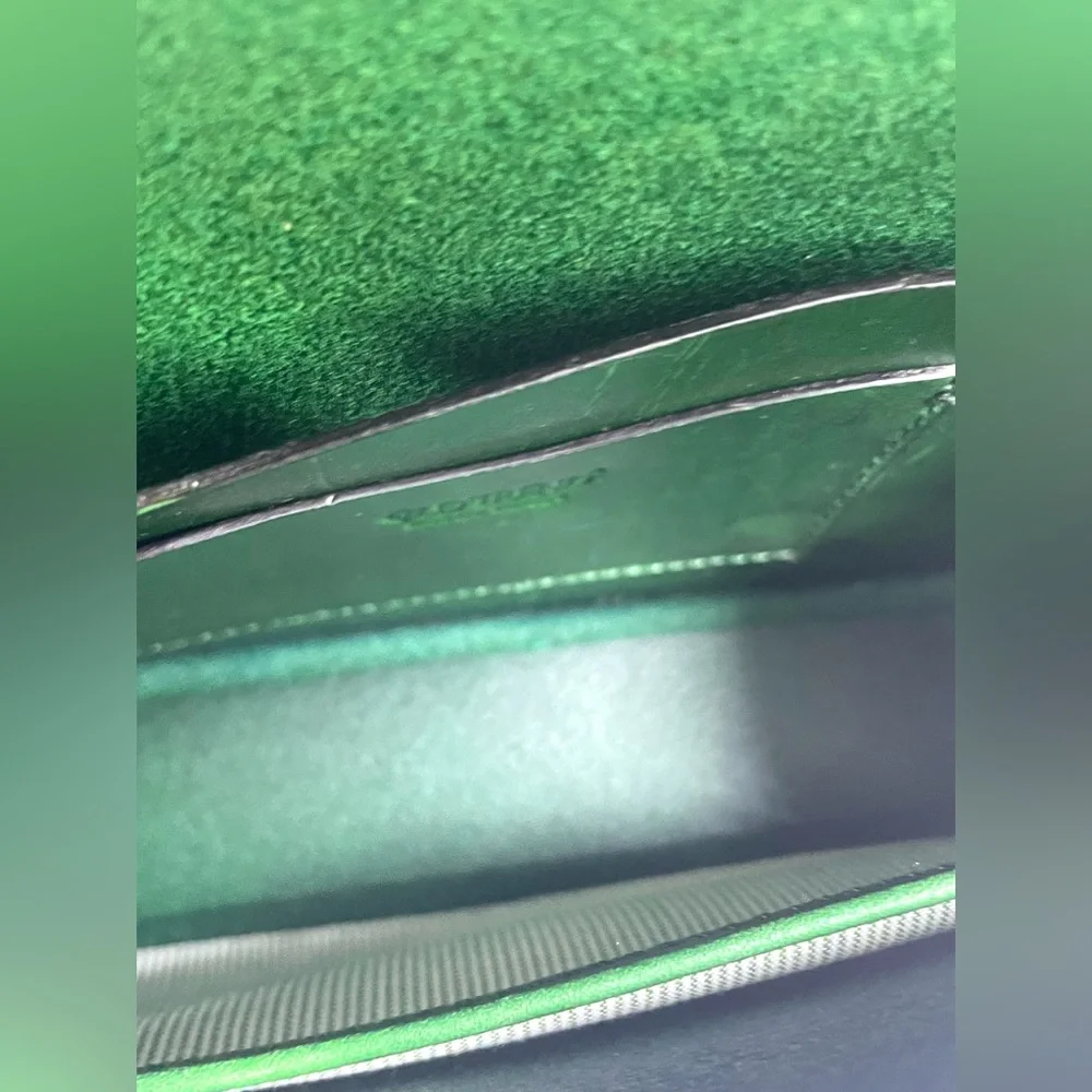 Green Leather Satchel Bag - Picture 13 of 14